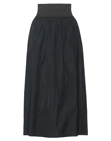 Black Taffeta Midi skirt