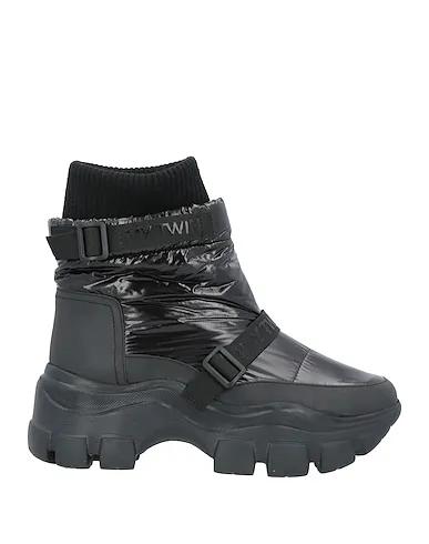 Black Techno fabric Ankle boot