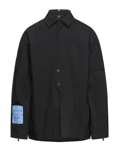 Black Techno fabric Full-length jacket