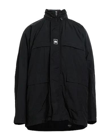 Black Techno fabric Full-length jacket