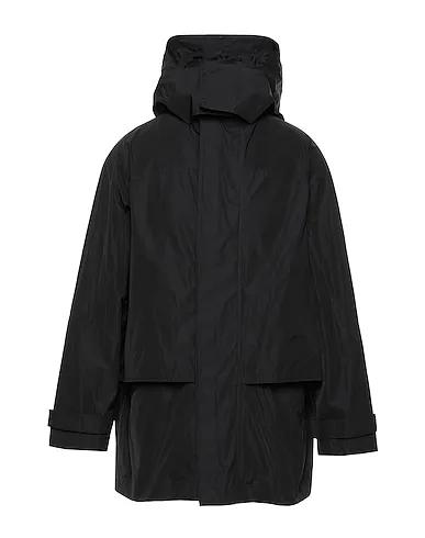 Black Techno fabric Full-length jacket