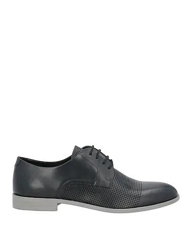 Black Techno fabric Laced shoes