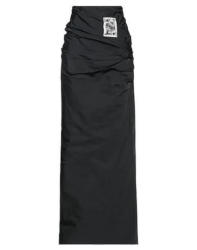 Black Techno fabric Maxi Skirts