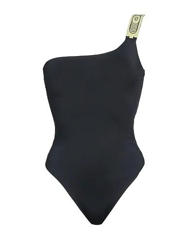Black Techno fabric One-piece swimsuits