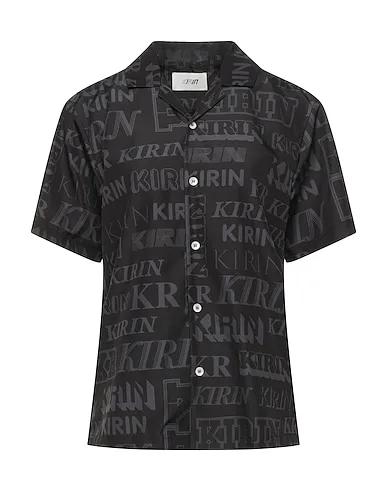 Black Techno fabric Patterned shirts & blouses