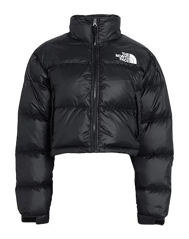 Black Techno fabric Shell  jacket W NUPTSE SHORT JKT 
