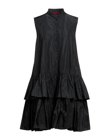 Black Techno fabric Short dress