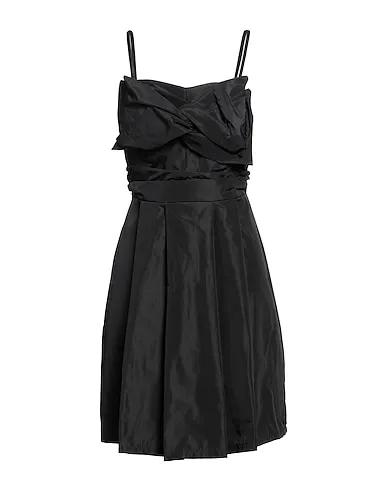 Black Techno fabric Short dress