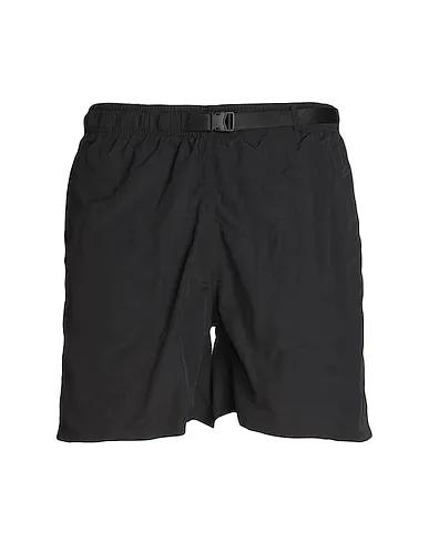 Black Techno fabric Shorts & Bermuda SMILEY TECH SHORTS
