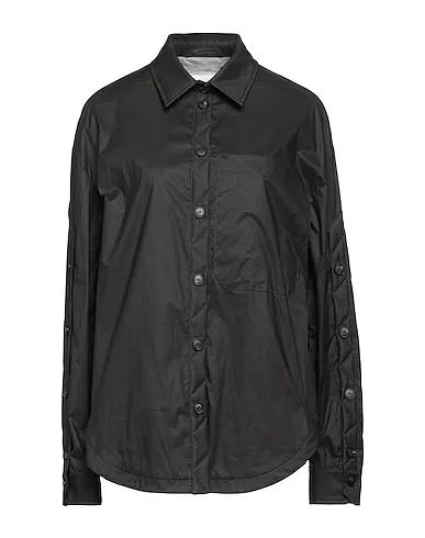 Black Techno fabric Solid color shirts & blouses