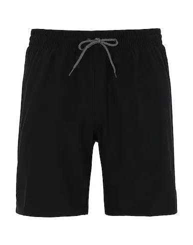Black Techno fabric Swim shorts 7 VOLLEY SHORT
