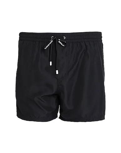 Black Techno fabric Swim shorts BOXER
