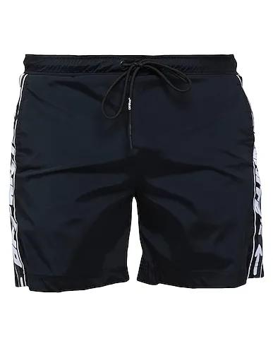 Black Techno fabric Swim shorts