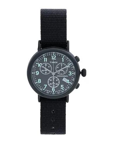 Black Techno fabric Wrist watch