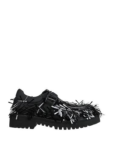 Black Tulle Laced shoes