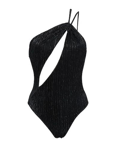 Black Tulle One-piece swimsuits