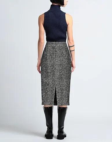 Black Tweed Midi skirt