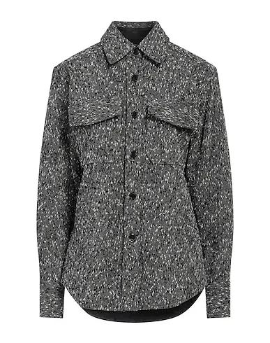 Black Tweed Patterned shirts & blouses