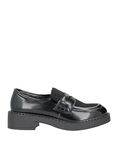 Black Velour Loafers