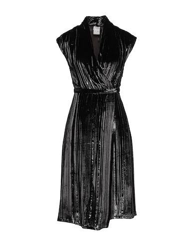 Black Velour Midi dress