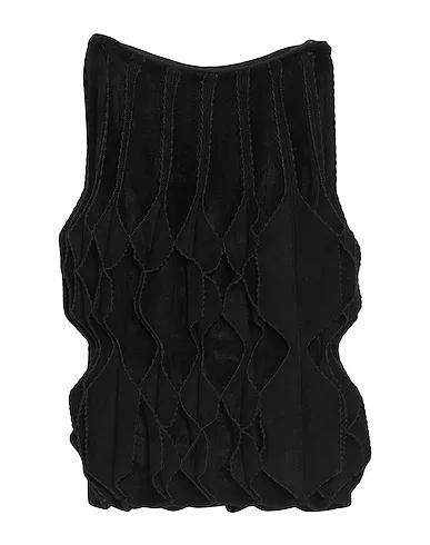 Black Velour Midi skirt