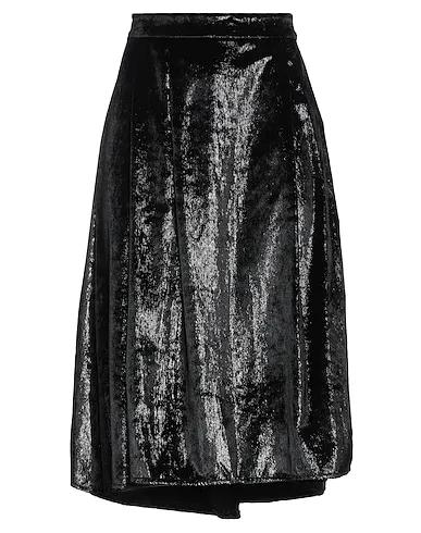Black Velvet Midi skirt