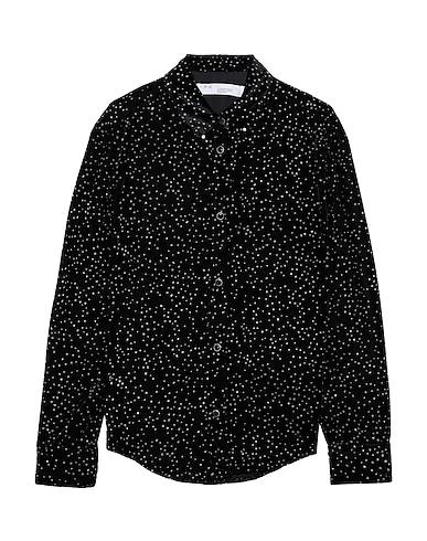 Black Velvet Patterned shirts & blouses