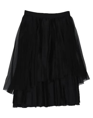 Black Voile Midi skirt