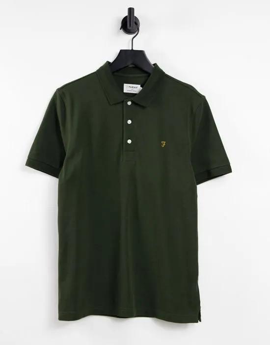 Blanes cotton polo shirt in green