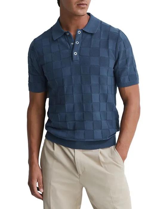 Blaze Basket Weave Short Sleeve Polo Shirt