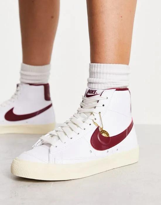 Blazer Low '77 sneakers in white and red
