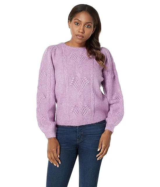 Blooming Cable Sweater