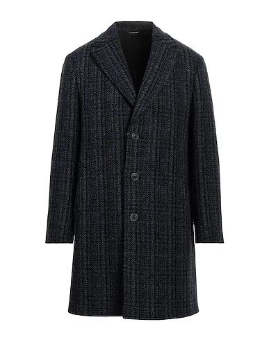 Blue Boiled wool Coat