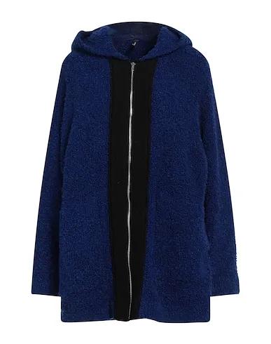 Blue Bouclé Coat