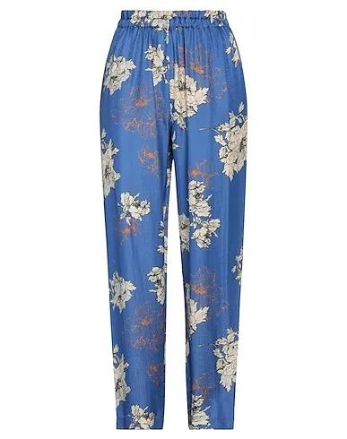 Blue Cady Cropped pants & culottes