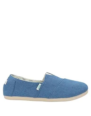 Blue Canvas Loafers