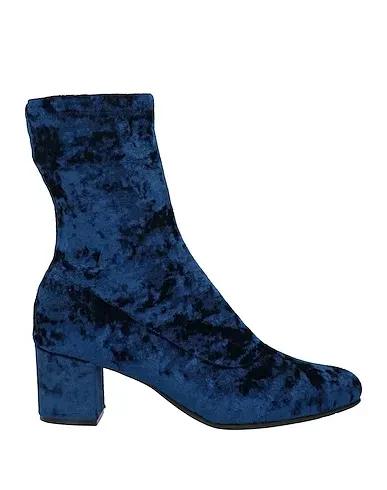Blue Chenille Ankle boot