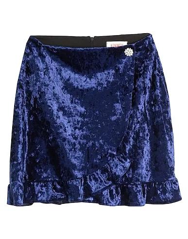 Blue Chenille Mini skirt