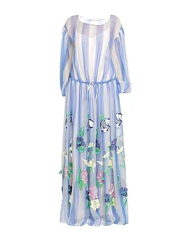 Blue Chiffon Long dress