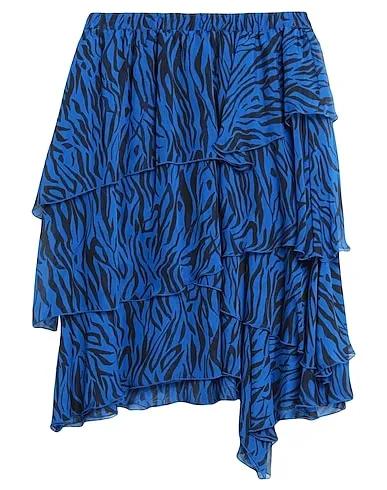 Blue Chiffon Midi skirt