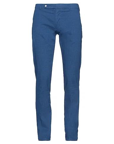 Blue Cool wool Casual pants