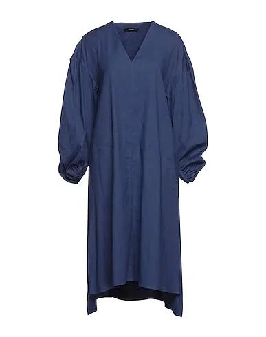 Blue Cotton twill Midi dress