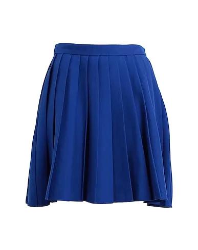 Blue Cotton twill Mini skirt ORIGINALS PLEATED SKIRT