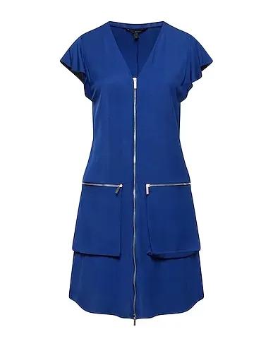 Blue Cotton twill Short dress