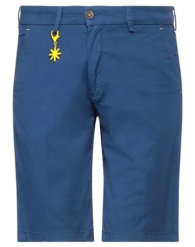 Blue Cotton twill Shorts & Bermuda