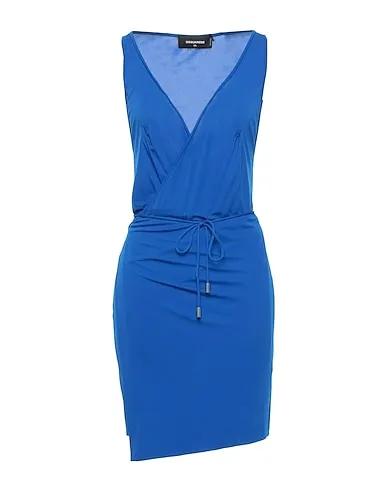 Blue Crêpe Short dress