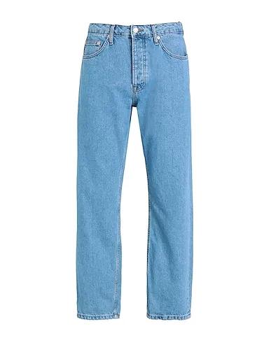 Blue Denim Denim pants Topman straight  jeans in mid wash  