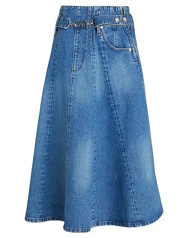 Blue Denim Midi skirt