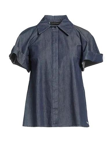 Blue Denim Solid color shirts & blouses