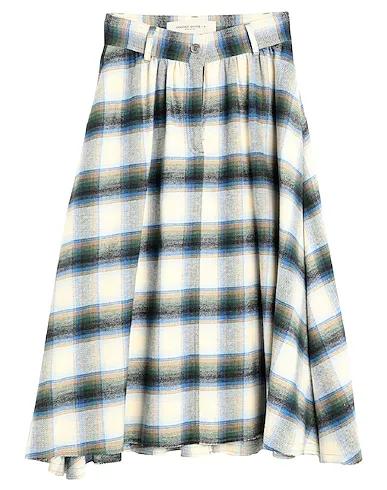 Blue Flannel Midi skirt